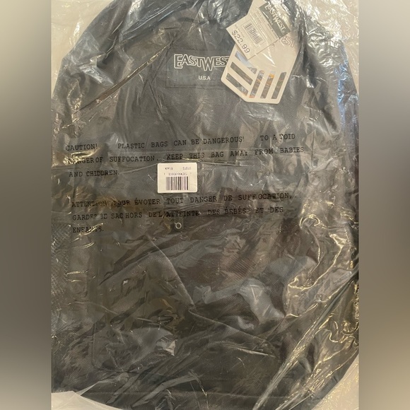 EASTWEST Black simple student school backpack NWT - Picture 6 of 6